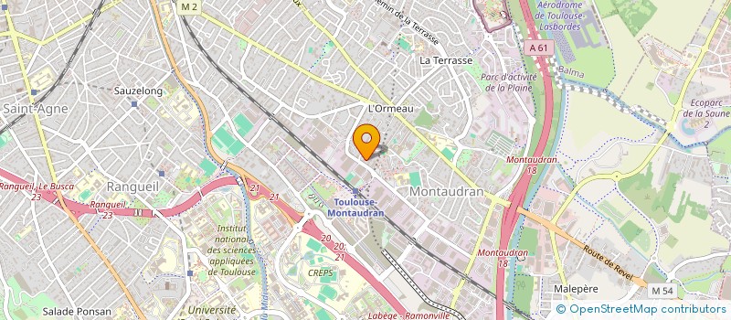 localisation de l'entreprise MONSIEUR CLAUDE MAHIOU  TOULOUSE