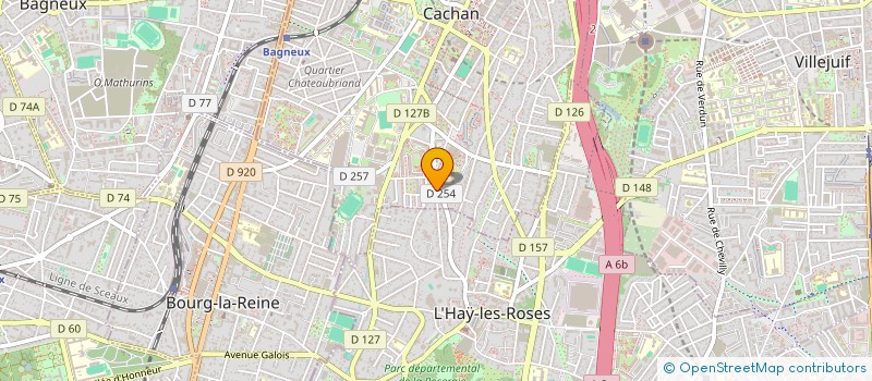 localisation de l'entreprise MONSIEUR CLAUDE MAILLARD à CACHAN
