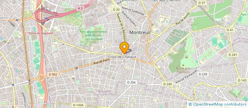 localisation de l'entreprise MONSIEUR CLAUDE MALAFOSSE à MONTREUIL
