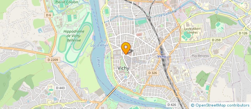 localisation de l'entreprise MONSIEUR CLAUDE MALHURET à VICHY