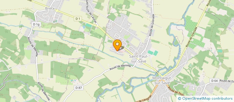 localisation de l'entreprise MONSIEUR CLAUDE MALLET  SAINT-PAUL-SUR-SAVE