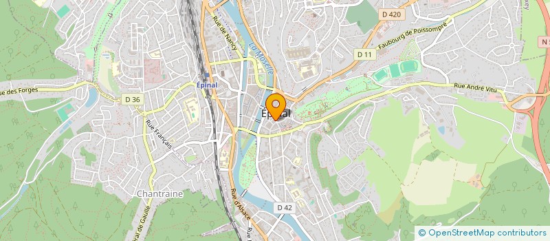 localisation de l'entreprise MONSIEUR CLAUDE MANGIN à EPINAL