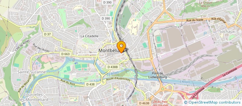 localisation de l'entreprise MONSIEUR CLAUDE MANGIN à MONTBELIARD