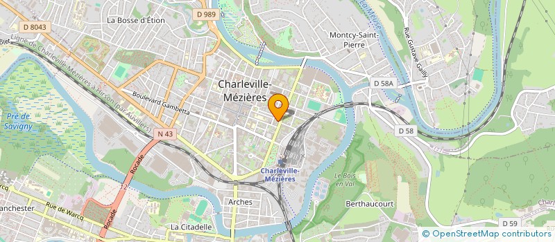 localisation de l'entreprise MONSIEUR CLAUDE MANQUILLET à CHARLEVILLE-MEZIERES