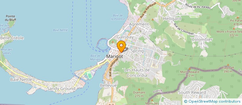 localisation de l'entreprise MONSIEUR CLAUDE MANUEL  SAINT MARTIN