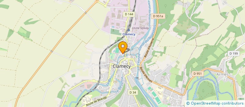 localisation de l'entreprise MONSIEUR CLAUDE MARAN à CLAMECY