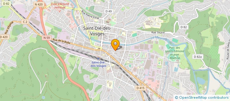 localisation de l'entreprise MONSIEUR CLAUDE MARCILLAT  SAINT-DIE-DES-VOSGES