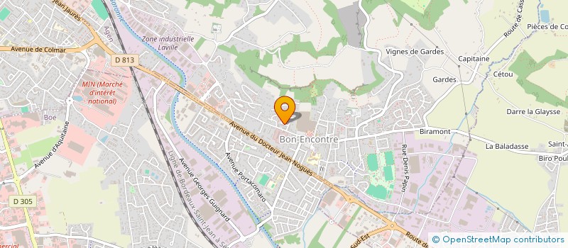 localisation de l'entreprise MONSIEUR CLAUDE MARECHAL  BON-ENCONTRE