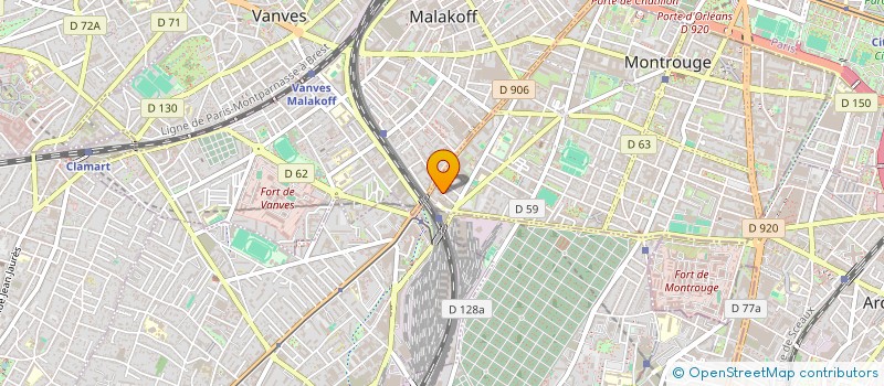 localisation de l'entreprise MONSIEUR CLAUDE MARGUERET  MONTROUGE