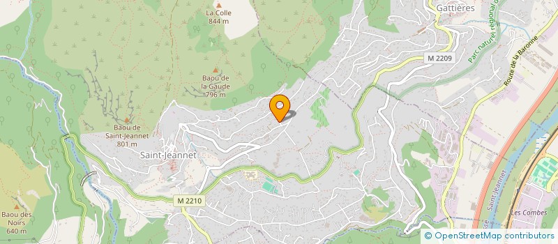 localisation de l'entreprise MONSIEUR CLAUDE MARIE  SAINT-JEANNET