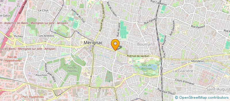 localisation de l'entreprise MONSIEUR CLAUDE MARIONNET  MERIGNAC