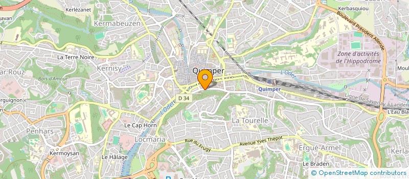 localisation de l'entreprise MONSIEUR CLAUDE MARQUIS  QUIMPER