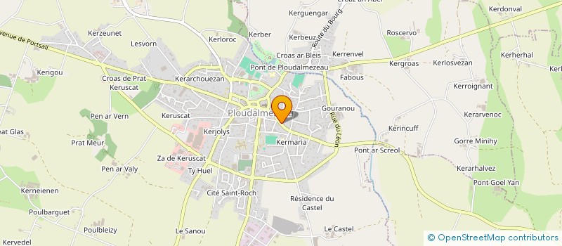 localisation de l'entreprise MONSIEUR CLAUDE MARREC à PLOUDALMEZEAU