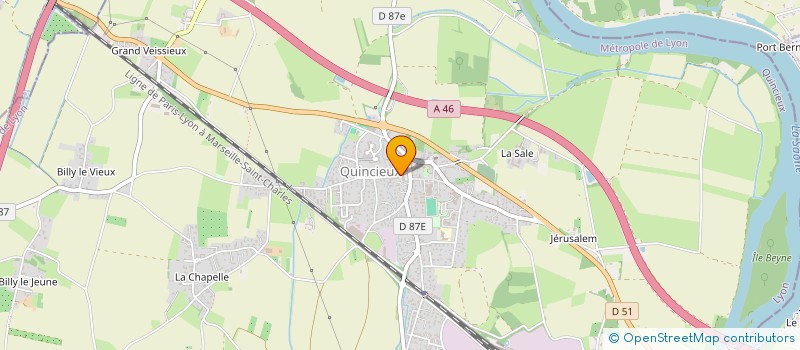 localisation de l'entreprise MONSIEUR CLAUDE MARRILLET  QUINCIEUX