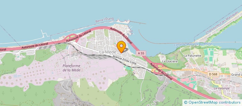 localisation de l'entreprise MONSIEUR CLAUDE MARRONE  CHATEAUNEUF-LES-MARTIGUES