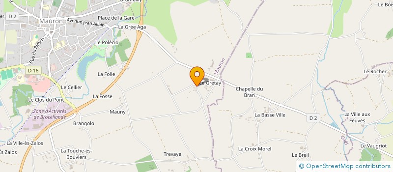 localisation de l'entreprise MONSIEUR CLAUDE MARTIN à MAURON
