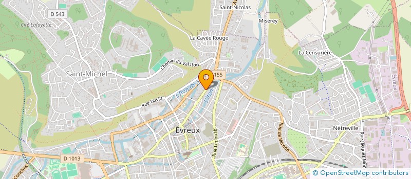 localisation de l'entreprise MONSIEUR CLAUDE MARTIN  EVREUX