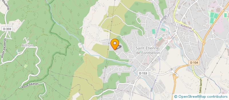 localisation de l'entreprise MONSIEUR CLAUDE MARTIN  SAINT-ETIENNE-DE-FONTBELLON