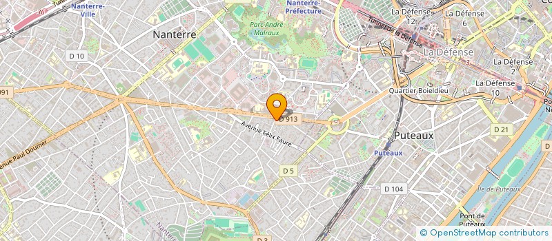localisation de l'entreprise MONSIEUR CLAUDE MARTINEAU à NANTERRE