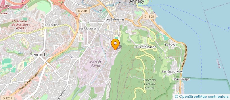 localisation de l'entreprise MONSIEUR CLAUDE MARTINEZ  ANNECY