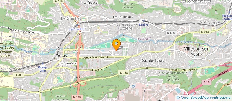 localisation de l'entreprise MONSIEUR CLAUDE MARTINS à ORSAY