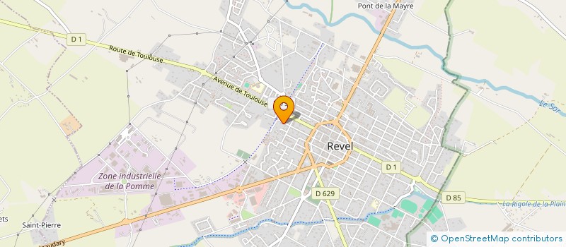 localisation de l'entreprise MONSIEUR CLAUDE MARTY à REVEL