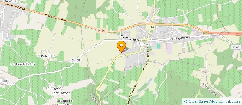 localisation de l'entreprise MONSIEUR CLAUDE MARVEAUD  ASNIERES-SUR-NOUERE