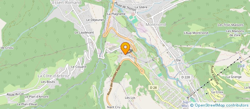 localisation de l'entreprise MONSIEUR CLAUDE MARZI à MORZINE