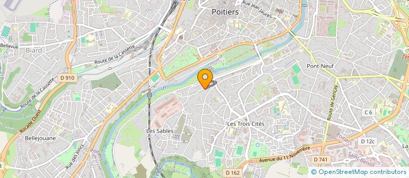 localisation de l'entreprise MONSIEUR CLAUDE MASSE  POITIERS