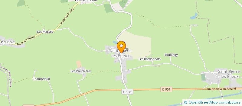 localisation de l'entreprise MONSIEUR CLAUDE MATHIEU  SAINT-PIERRE-LES-ETIEUX