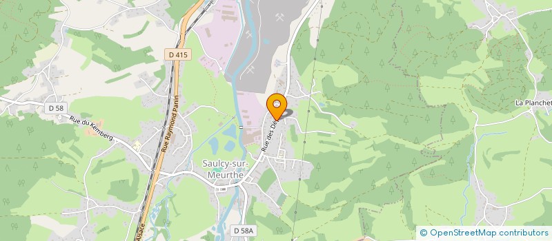 localisation de l'entreprise MONSIEUR CLAUDE MATHIEU  SAULCY-SUR-MEURTHE