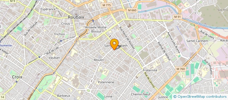 localisation de l'entreprise MONSIEUR CLAUDE MATUSZYNSKI à ROUBAIX