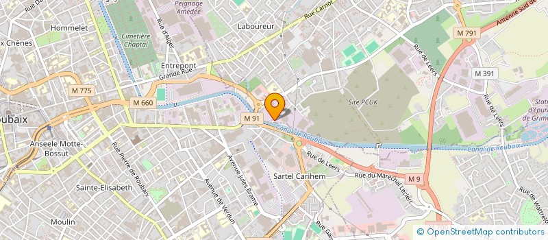 localisation de l'entreprise MONSIEUR CLAUDE MAYEUR  WATTRELOS