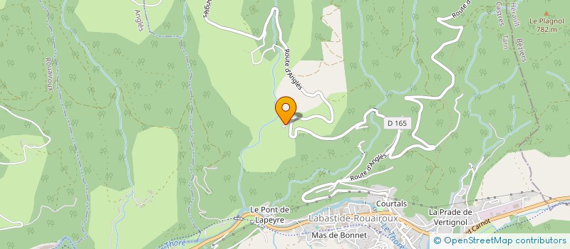 localisation de l'entreprise MONSIEUR CLAUDE MAYNADIER à LABASTIDE-ROUAIROUX