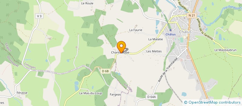 localisation de l'entreprise MONSIEUR CLAUDE MAYOUSSE à CHALUS