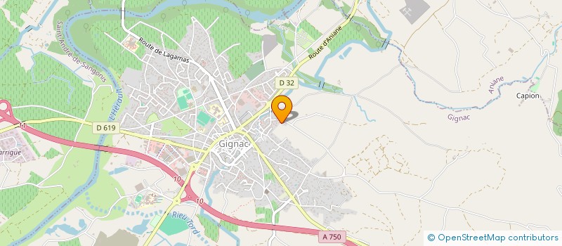 localisation de l'entreprise MONSIEUR CLAUDE MAZET à GIGNAC