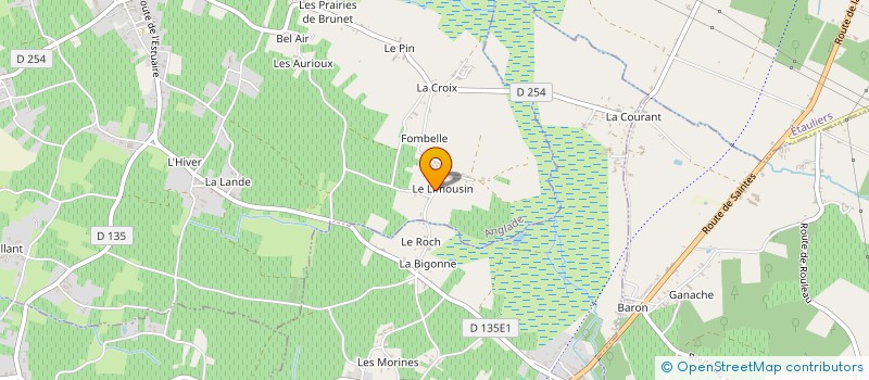 localisation de l'entreprise MONSIEUR CLAUDE MEGE  ANGLADE