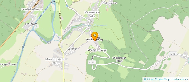 localisation de l'entreprise MONSIEUR CLAUDE MELET  MONNET-LA-VILLE