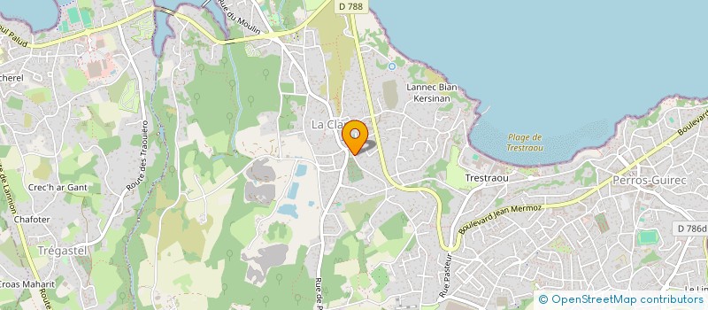 localisation de l'entreprise MONSIEUR CLAUDE MELLIN  PERROS-GUIREC