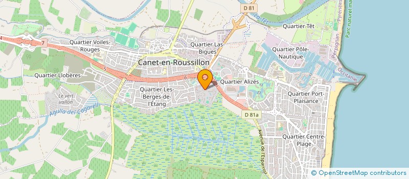 localisation de l'entreprise MONSIEUR CLAUDE MELZER à CANET-EN-ROUSSILLON