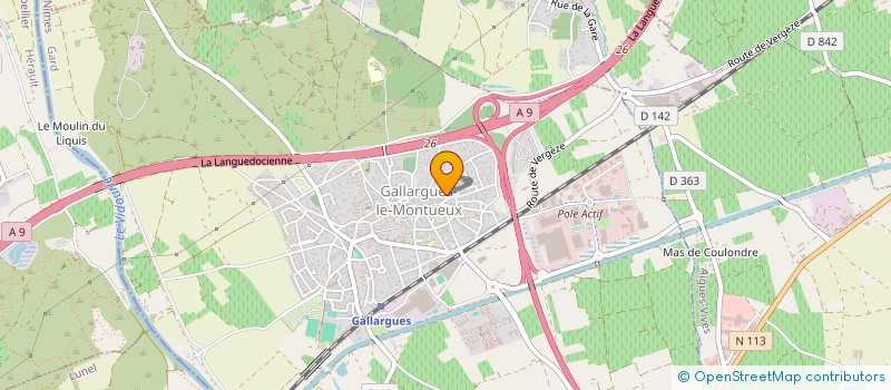 localisation de l'entreprise MONSIEUR CLAUDE MEMBRE à GALLARGUES-LE-MONTUEUX