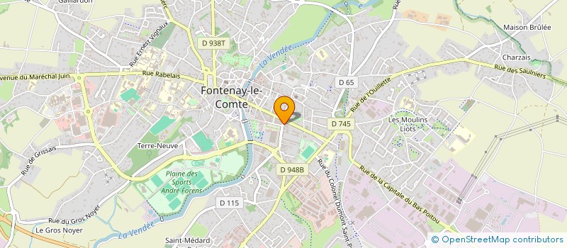 localisation de l'entreprise MONSIEUR CLAUDE MENARD  FONTENAY-LE-COMTE