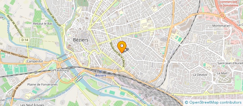 localisation de l'entreprise MONSIEUR CLAUDE MENECIER  BEZIERS