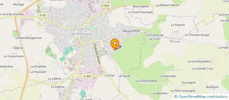 localisation de l'entreprise MONSIEUR CLAUDE MENEUST  LA GUERCHE-DE-BRETAGNE