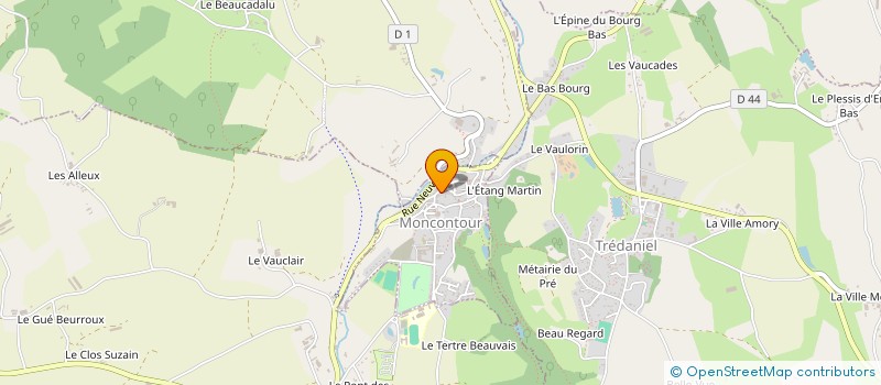 localisation de l'entreprise MONSIEUR CLAUDE MENIER à MONCONTOUR