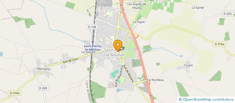 localisation de l'entreprise MONSIEUR CLAUDE MERCIER à SAINT-PIERRE-LE-MOUTIER
