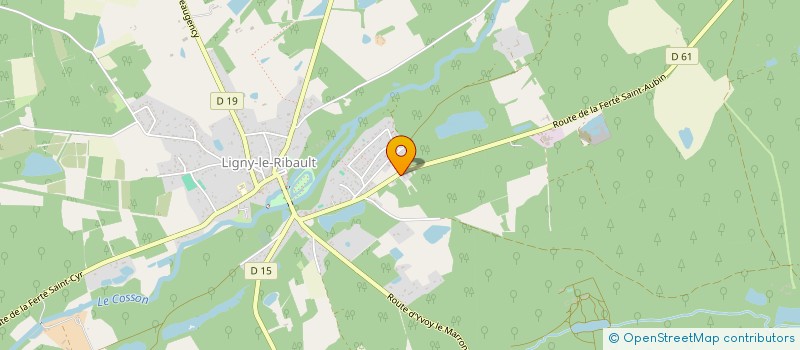 localisation de l'entreprise MONSIEUR CLAUDE MERCUSOT à LIGNY-LE-RIBAULT