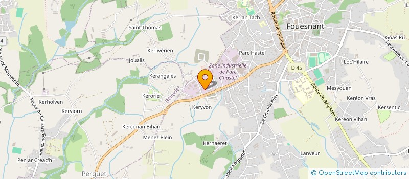 localisation de l'entreprise MONSIEUR CLAUDE MERLET à FOUESNANT