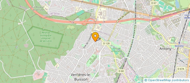 localisation de l'entreprise MONSIEUR CLAUDE MERLIN à VERRIERES-LE-BUISSON