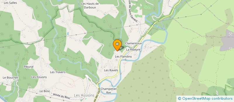 localisation de l'entreprise MONSIEUR CLAUDE MESCLON  LES ASSIONS